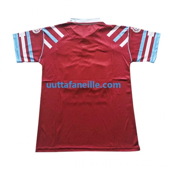 Jalkapallo Pelipaitoja West Ham United Retro Mies Kotipeliasu 1991-1992 Lyhythihainen