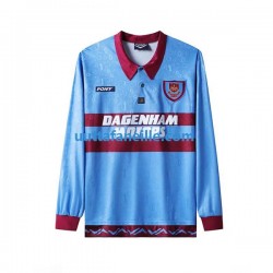 Jalkapallo Pelipaitoja West Ham United Retro Mies Kotipeliasu 1995-1996 Pitkähihainen