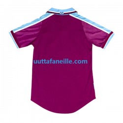 Jalkapallo Pelipaitoja West Ham United Retro Mies Kotipeliasu 1999-2001 Lyhythihainen