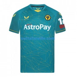 Jalkapallo Pelipaitoja Wolverhampton Wanderers Mies Vieraspeliasu 2022-2023 Lyhythihainen
