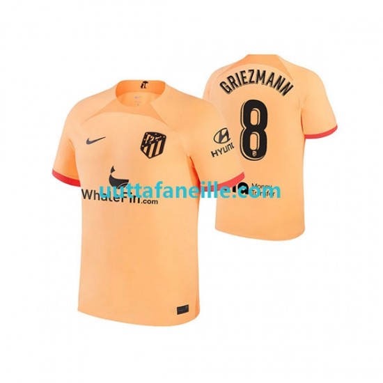 Jalkapallo Pelipaitoja Atlético Madrid Antoine Griezmann 8 Mies Kolmas peliasu 2022-2023 Lyhythihainen