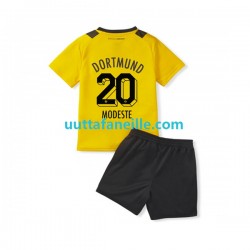 Jalkapallo Pelipaitoja Borussia Dortmund Anthony Modeste 20 Lasten Kotipeliasu 2022-2023 Lyhythihainen