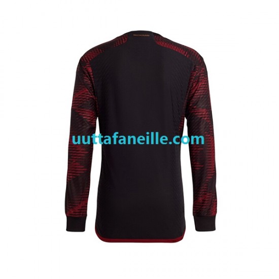 Jalkapallo Pelipaitoja Saksa Mies Vieraspeliasu MM-kisat 2022 Pitkähihainen