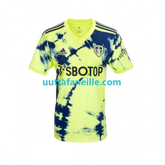 Jalkapallo Pelipaitoja Leeds United Mies Vieraspeliasu 2022-2023 Lyhythihainen