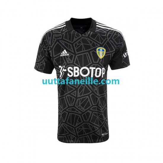 Jalkapallo Pelipaitoja Leeds United Maalivahti Mies Kotipeliasu 2022-2023 Lyhythihainen