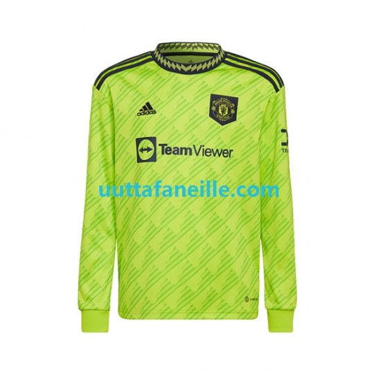 Jalkapallo Pelipaitoja Manchester United Mies Kolmas peliasu 2022-2023 Pitkähihainen