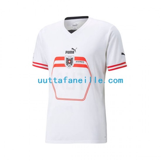 Jalkapallo Pelipaitoja Itävalta Mies Vieraspeliasu 2022 Lyhythihainen