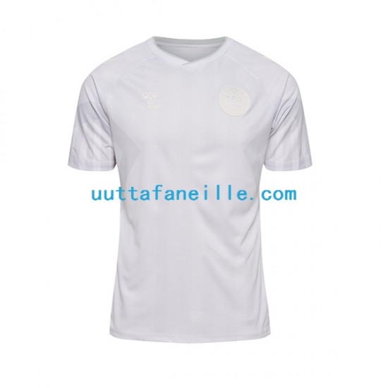 Jalkapallo Pelipaitoja Tanska Mies Vieraspeliasu MM-kisat 2022 Lyhythihainen