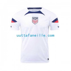 Jalkapallo Pelipaitoja Yhdysvallat Mies Kotipeliasu MM-kisat 2022 Lyhythihainen