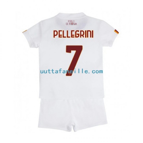 Jalkapallo Pelipaitoja AS Roma Lorenzo Pellegrini 7 Lasten Vieraspeliasu 2022-2023 Lyhythihainen