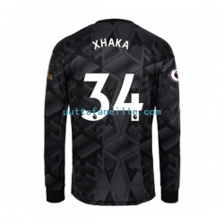 Jalkapallo Pelipaitoja Arsenal Granit Xhaka 34 Mies Vieraspeliasu 2022-2023 Pitkähihainen
