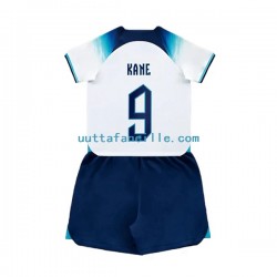 Jalkapallo Pelipaitoja Englanti Kane 9 Lasten Kotipeliasu MM-kisat 2022 Lyhythihainen