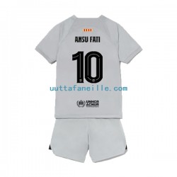 Jalkapallo Pelipaitoja FC Barcelona Ansu Fat 10 Lasten Kolmas peliasu 2022-2023 Lyhythihainen