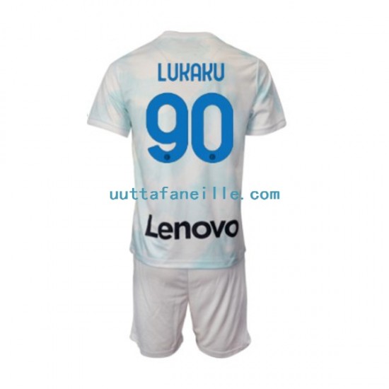 Jalkapallo Pelipaitoja Inter Milan Romelu Lukaku 90 Lasten Vieraspeliasu 2022-2023 Lyhythihainen