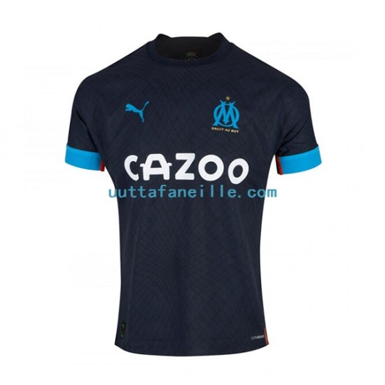 Jalkapallo Pelipaitoja Olympique de Marseille Mies Vieraspeliasu 2022-2023 Lyhythihainen