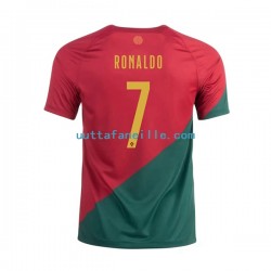 Jalkapallo Pelipaitoja Portugali Ronaldo 7 Mies Kotipeliasu MM-kisat 2022 Lyhythihainen