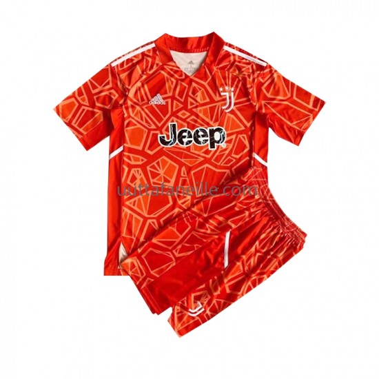 Jalkapallo Pelipaitoja Juventus Maalivahti Lasten Vieraspeliasu 2022-2023 Lyhythihainen