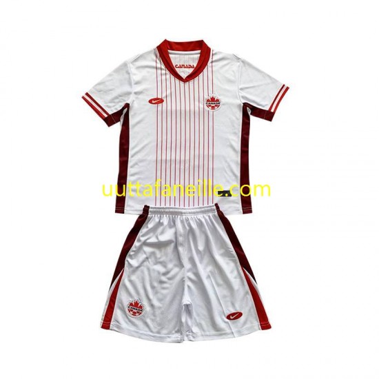 Jalkapallo Pelipaitoja Kanada Lasten Vieraspeliasu 2024 Lyhythihainen