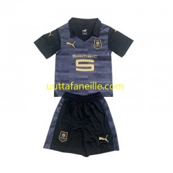 Jalkapallo Pelipaitoja Stade Rennais Lasten Kolmas peliasu 2023-2024 Lyhythihainen