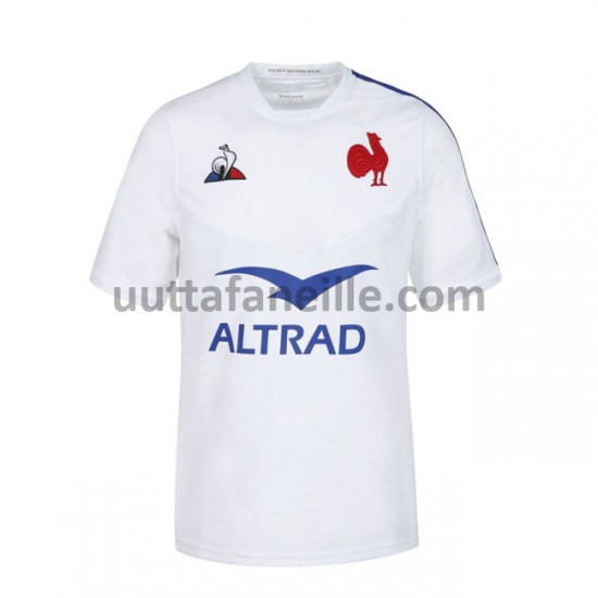 Jalkapallo Pelipaitoja Ranskan Rugby Vieraspeliasu 2020-2021 Lyhythihainen