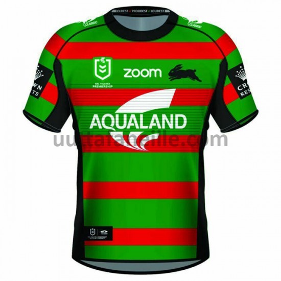 Jalkapallo Pelipaitoja South Sydney Rabbitohs Rugby Kotipeliasu 2021 Lyhythihainen